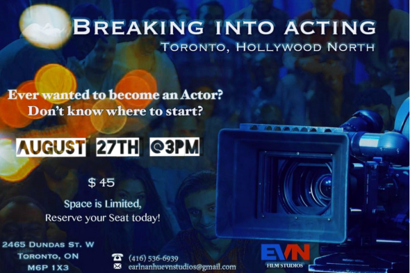 How to Become an Actor, Breaking into Acting Seminar in Toronto